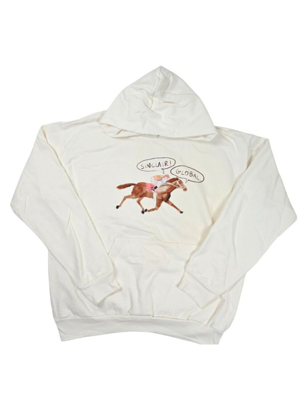 Sinclair Global Anniversary Horse Hoodie in White